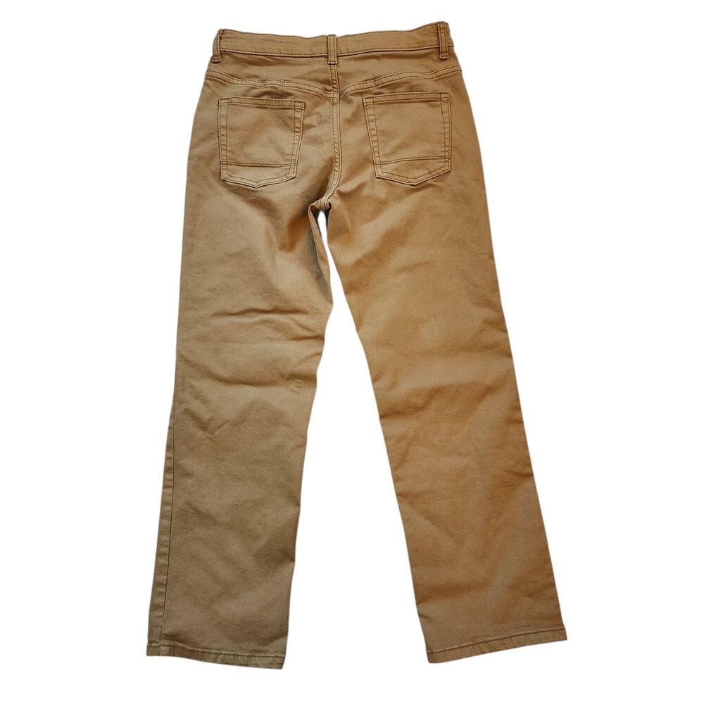 Cat & Jack Boys Straight Leg Jeans Size 14 Khaki Stretch Adjustable Waist - Picture 9 of 11